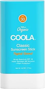 COOLA Organic Face Sunscreen SPF 30 Tropical Coconut Stick 0.6oz Review