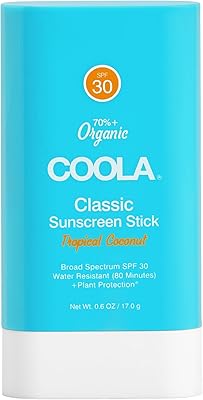COOLA Organic Face Sunscreen SPF 30 Tropical Coconut Stick 0.6oz