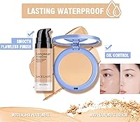 SACE LADY Face Makeup Set, Flawless Matte Foundation & Oil Control Pressed Powder — image 2