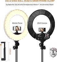 GVM GV14 14-inch Bi-Color LED Ring Light Kit — image 4