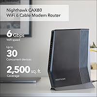 NETGEAR Nighthawk CAX80-100NAR AX6000 WiFi 6 Cable Modem — image 4