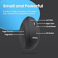 Perixx PERIMICE-719 Right-Handed Wireless Mini Vertical Mouse — image 2