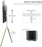 VIVO STAND-TV65AW Artistic Easel TV Stand, 45-65 inch — image 3