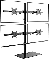 WALI GMF004 Freestanding Quad Monitor Mount for 17-27 Inch Screens — image 1