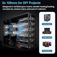 GDSTIME Big Airflow Dual 120mm Fans with Speed Controller — image 6