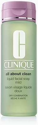 Clinique 3-Step All About Clean Liquid Facial Soap for Dry Combination Skin, 8.5oz