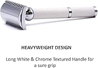 Parker Open Comb Double Edge Safety Razor – Bright White — image 5