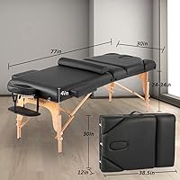 BestMassage Massage Bed Portable Massage Table 77″ L 30″ W 4″ THK — image 7