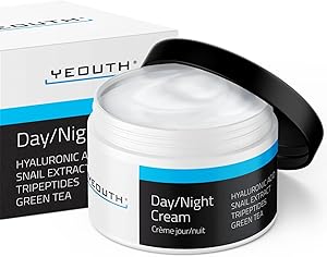 YEOUTH Day Night Face Moisturizer with Hyaluronic Acid, Snail Mucin & Copper Tripeptide, 4oz Review