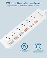 ROOTOMA 10FT Heavy Duty Extension Cord with Individual Switches — image 5