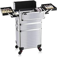 OUDMAY 3-in-1 Aluminum Rolling Makeup Case — image 2
