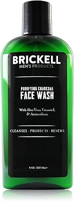 Brickell Men's Purifying Charcoal Face Wash, 8oz