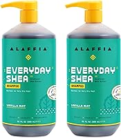 Alaffia EveryDay Shea Shampoo, Vanilla Mint, 32 Fl Oz (2-Pack) — image 1