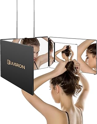 JUSRON 360 Viewing Angle Self Hair Cutting Mirror