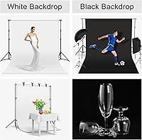 UTEBIT 6.5FTx10FT Black and White Backdrop — image 7