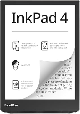 PocketBook InkPad 4 7.8-inch E-Ink Reader