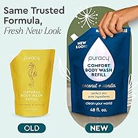Puracy Body Wash Refill, Coconut & Vanilla, 48oz — image 3