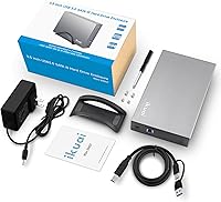ikuai 3.5″ Hard Drive Enclosure USB 3.0 / USB C to SATA for 3.5 inch HDD & SSD, Up to 20TB — image 6