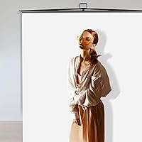 RAUBAY 59.8 x 82.7in Collapsible White Backdrop Screen — image 6