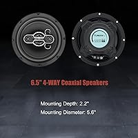 TUMAN Pro TM-65 6.5" 4-Way Coaxial Car Speakers — image 6