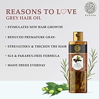 Buddha Natural Hair Oil for Greys & Whites 150mL — image 4