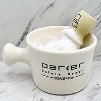 Parker Deluxe Stoneware Apothecary Shaving Mug – Ivory — image 2