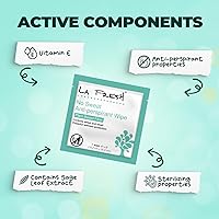 La Fresh Travel Lite Antiperspirant and Body Wipes - 50 Individually Wrapped Deodorant Wipes — image 7