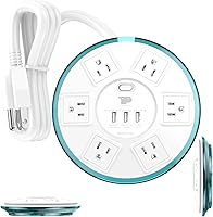 Topine Surge Protector Power Strip with 6 Outlets and 3 USB Ports — image 1
