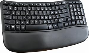 Nulea RT08 Wave Keys Wireless Ergonomic Keyboard