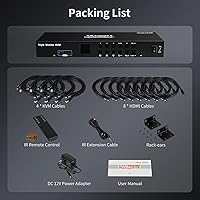 TESmart HKS403-P23 4-Port Triple Monitor HDMI KVM Switch — image 9