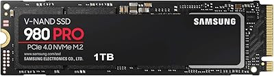 Samsung 980 PRO 1TB PCIe 4.0 NVMe M.2 SSD