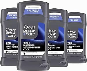 Dove Men+Care Deodorant Stick 4 Count Stain Defense Cool Review