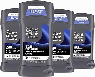 Dove Men+Care Deodorant Stick 4 Count Stain Defense Cool