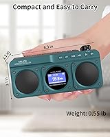 SEMIER Small Digital FM Radio Bluetooth Speaker — image 7