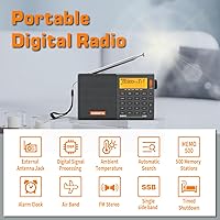 XHDATA D808 Portable Radio — image 3