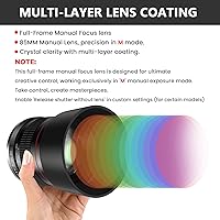 Lightdow 85mm f1.8 Portrait Lens for Nikon F-Mount Cameras — image 7