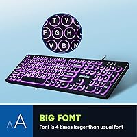 Perixx PERIBOARD-317R Wired Backlit USB Keyboard — image 7