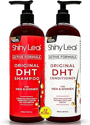 Shiny Leaf DHT Blocker Shampoo and Conditioner Set