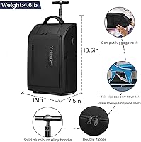 Rolling Backpack Waterproof Commuter Backpack with Wheels for 15.6-inch Laptop — image 5
