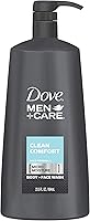 Dove Men+Care Clean Comfort Body and Face Wash 23.5oz — image 1