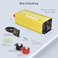 XWJNE 4000W Pure Sine Wave Power Inverter 12V DC to 120V AC — image 9