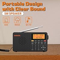 XHDATA D109WB Portable AM/FM/SW/LW Weather Radio — image 6