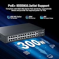 YuLinca F2602GP 24-Port PoE Switch with 2 Gigabit Uplinks — image 4