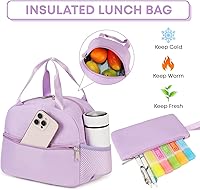 Student Backpack for Girls, Women – Purple, Waterproof Laptop Bag, 16-inch Capacity — image 5