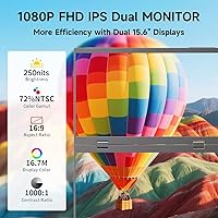 LUMIPIX 15.6″ Portable Dual Screen Monitor MSCM02 — image 2