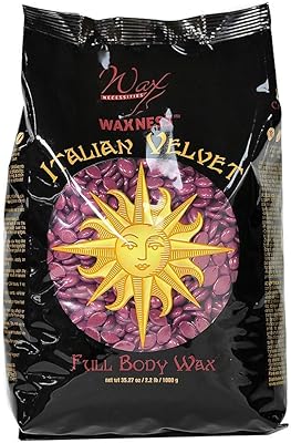 Waxness Italian Velvet Premium Luxury Polymer Blend Hard Wax Beads 2.2 Pound