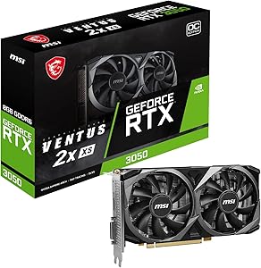 MSI GeForce RTX 3050 Ventus 2X XS 8G OC