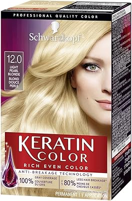 Schwarzkopf Keratin Color Anti-Age Hair Color Cream 12.0 Light Pearl Blonde