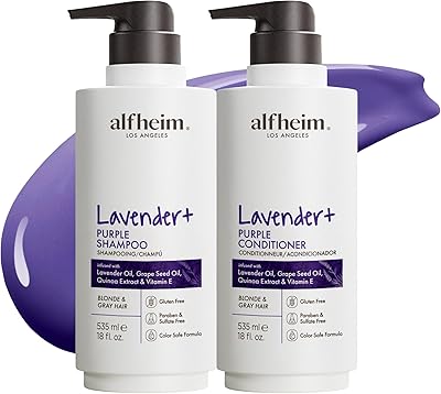 Alfheim Lavender+ Purple Shampoo & Conditioner Set 18oz