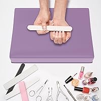 ZIZZON Manicure Hand Rest Cushion Pillow, Purple — image 7